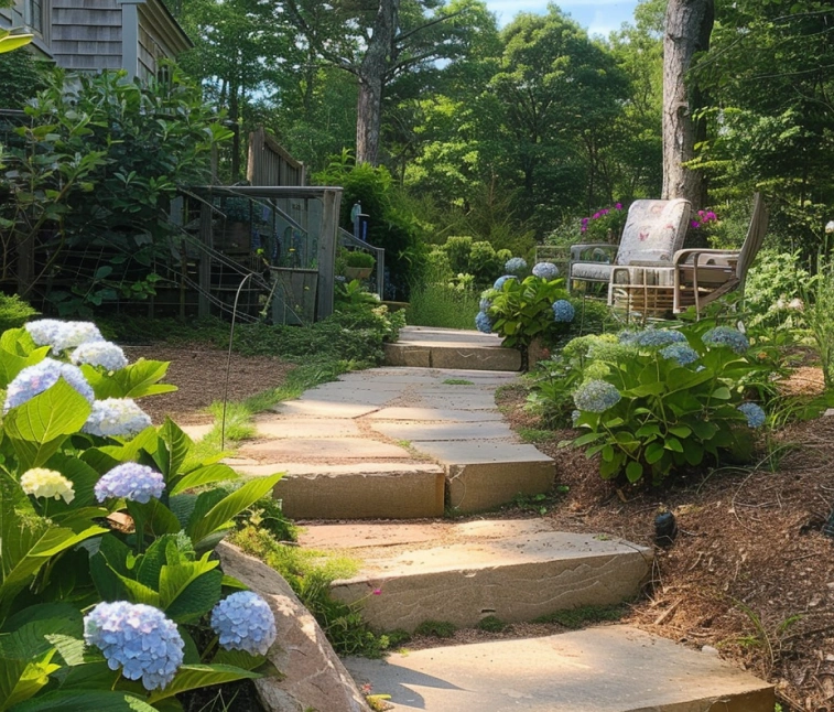 Sierra Tan steps: Light brown steps offering a natural look and timeless beauty for patios, walkways, and entrances